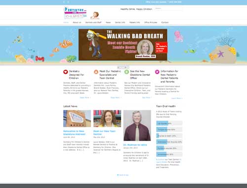 Dentistry For Children's Website